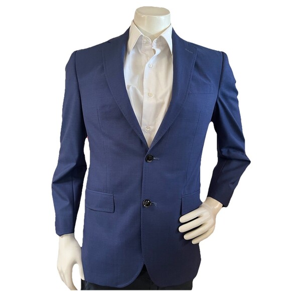 Ted Baker Endurance JAY CT Men 38R Blazer Wool Dual Vent Stitched Lapel Jacket - Picture 1 of 14